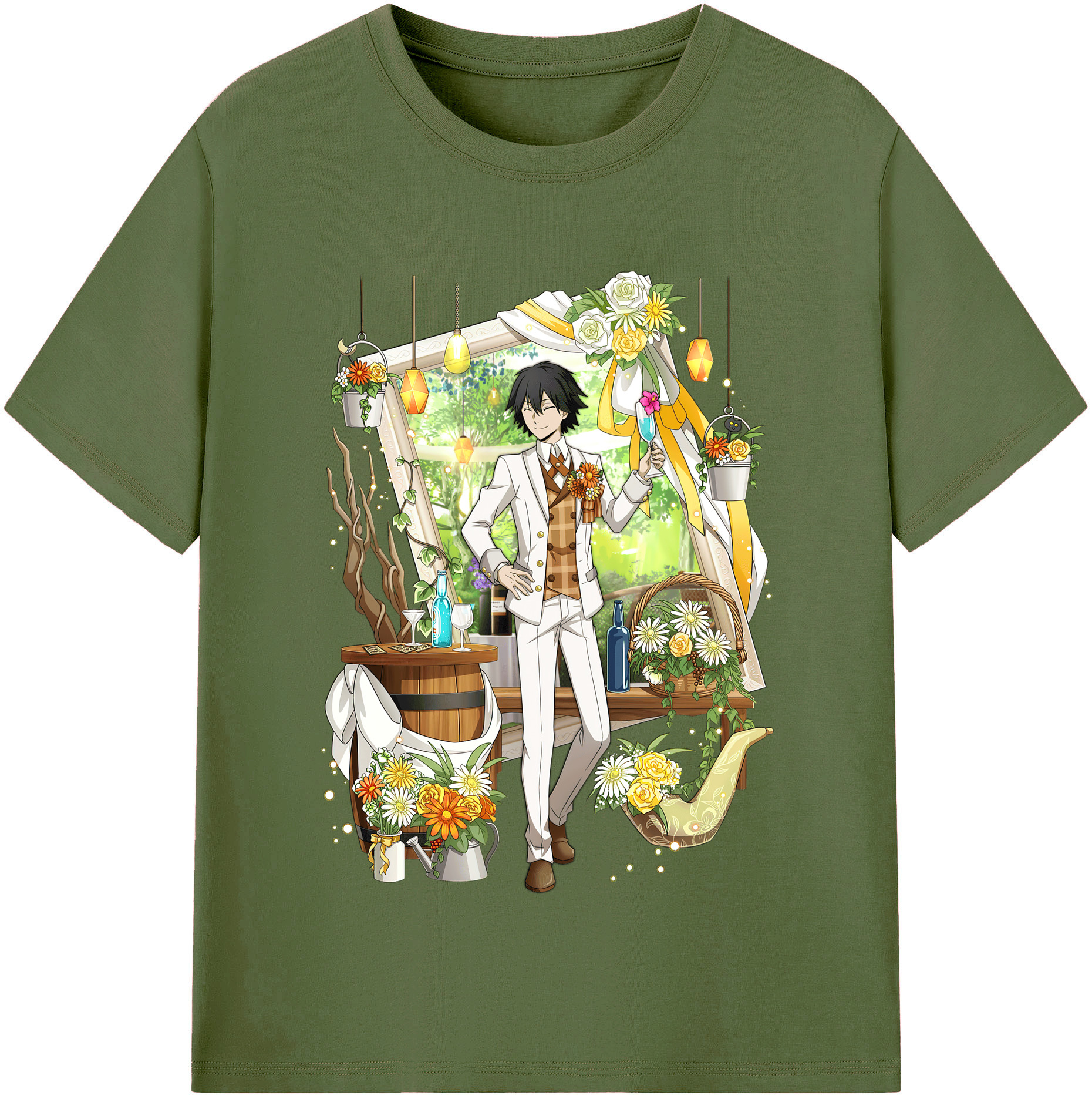 （画像用） 文豪ストレイドッグス Bungo Stray Dogs 綿100％半袖Tシャツ（フロントプリント）